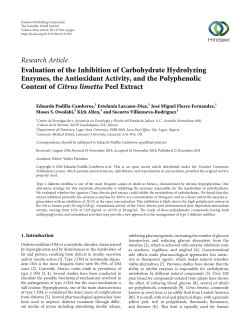 Evaluation of the Inhibition of Carbohydrate Hydrolyzing Enzymes