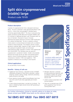 Technical Specification - NHS Blood and Transplant