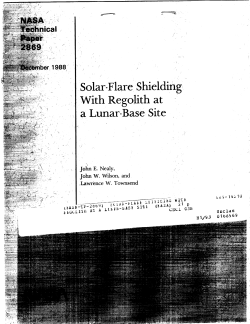 Solar-Flare Shielding With Regolith at a Lunar