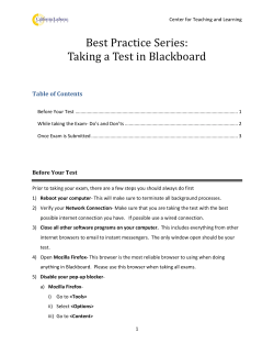 Best Practices When Taking an Online Test-PDF