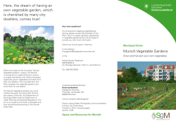 Munich Vegetable Gardens Here, the dream of