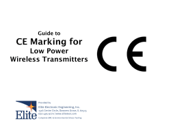 Elite - CE Marking For Low Power Wireless Transmitters