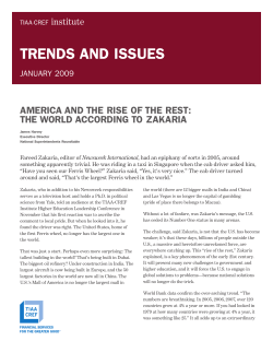 america and the rise of the rest: the world according to zakaria
