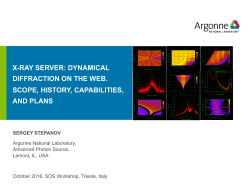 x-ray server: dynamical diffraction on the web. scope, history