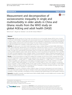 Measurement and decomposition of socioeconomic inequality in