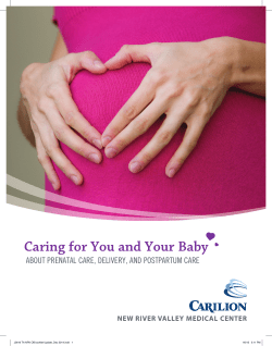 Caring for You and Your Baby