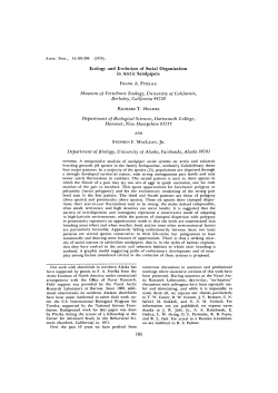 Ecology and Evolution of Social Organization in Arctic Sandpipers