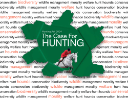 The Case for Hunting - Countryside Alliance