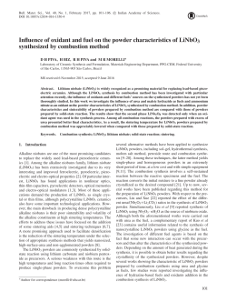 Influence of oxidant and fuel on the powder characteristics of