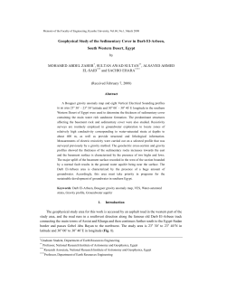 Geophysical Study of the Sedimentary Cover in Darb El
