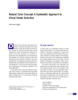 Natural Color Concept: A Systematic Approach to Visual Shade