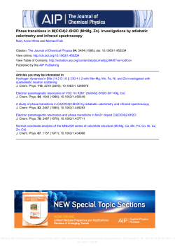 Phase transitions in M(ClO4)2 &sdot; 6H2O (M=Mg, Zn