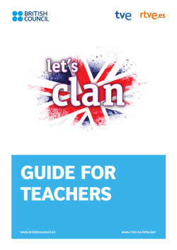 guide for teachers