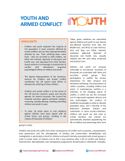youth and armed conflict