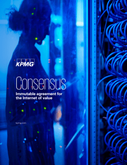 Consensus Immutable agreement for the Internet of Value