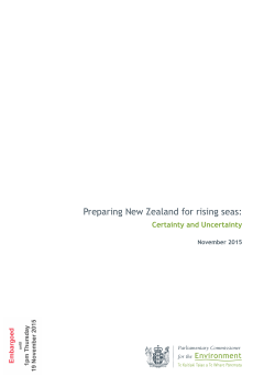 Preparing New Zealand for rising seas