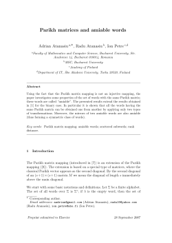 Parikh matrices and amiable words