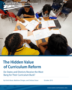 The Hidden Value of Curriculum Reform