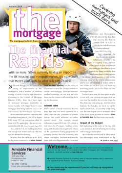 Amiable Autumn Newsletter 2010 - Mortgage
