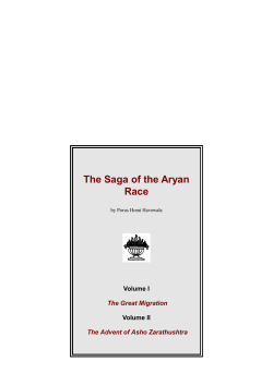 Sample Chapters of The Saga of the Aryan Race Vol I and II