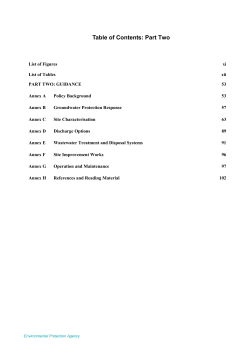 Table of Contents: Part Two