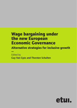Wage bargaining under the new European Economic Governance