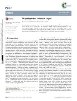 Doped golden fullerene cages