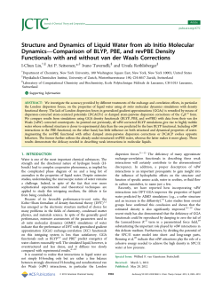Structure and Dynamics of Liquid Water from ab Initio Molecular