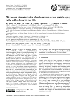 Microscopic characterization of carbonaceous aerosol particle aging