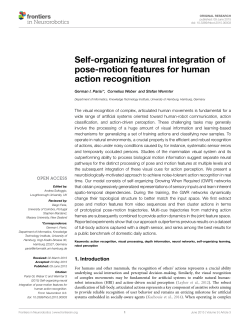 Self-organizing neural integration of pose