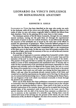 leonardo da vinci`s influence on renaissance anatomy