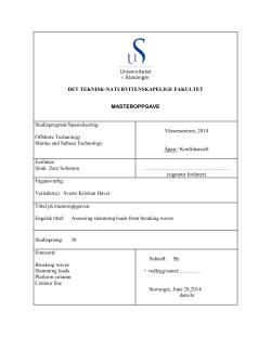 Assessing slamming loads from breaking waves