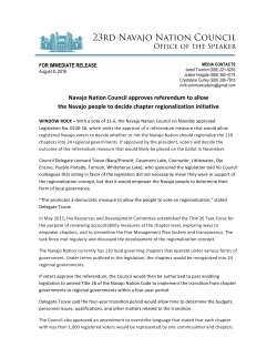 Navajo Nation Council approves referendum to allow the Navajo