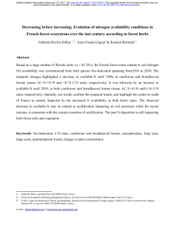 Decreasing before increasing: Evolution of nitrogen availability