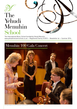 Menuhin 100 Gala Concert