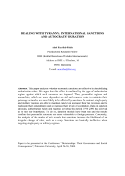 dealing with tyranny: international sanctions and autocrats` duration