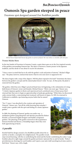 Osmosis Spa garden steeped in peace