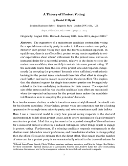 A Theory of Protest Voting