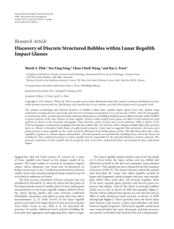 Discovery of Discrete Structured Bubbles within Lunar Regolith