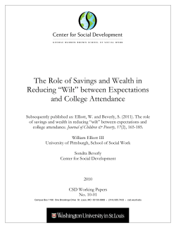 The Role of Savings and Wealth in Reducing Wilt