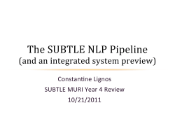 The SUBTLE NLP Pipeline
