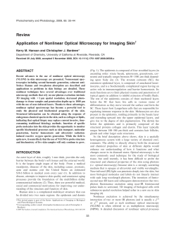Review Application of Nonlinear Optical Microscopy for Imaging Skin