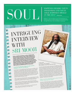 intriguing interview with sri mooji