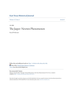 The Jasper- Newton Phenomenon