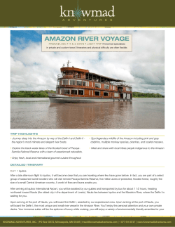 AMAZON RIVER VOYAGE - Knowmad Adventures