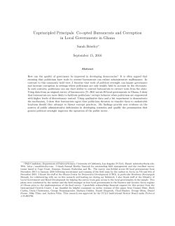 Unprincipled Principals: Co-opted Bureaucrats and Corruption in