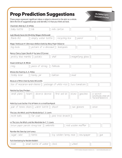 Prop Prediction Suggestions