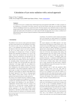 Calculation of tyre noise radiation with a mixed approach