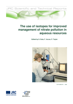 The use of isotopes for improved management of nitrate pollution in