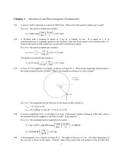 Chapter 1: Mechanical and Electromagnetic Fundamentals